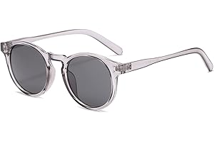 Long Keeper Retro Gafas de Sol Mujer Hombre Gafas Redondas Pequeñas Vintage UV400 Protección Lentes De Sol Unisex