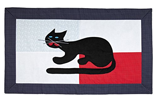 Igolo Multifunction Carpet with Cat Design Navy Blue