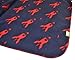 Cornish Daisy Red Rockets on Navy polyester fleece baby or toddler blanket