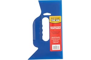 Fit for the Job Protezione per vernice da 250 mm e 10 pollici per proteggere vetro, carta da parati, piastrelle, tappeti e battiscopa dagli schizzi di vernice durante la verniciatura