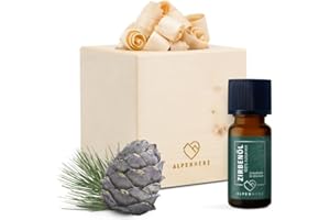 ‎ALPENHERZ Alpenherz Zirbenwürfel Set mit Zirbenöl 10 ml naturrein aus Österreich Zirbenholz Würfel Duftspender Zirben Duft Holz Deko Zirbe Diffusor Diffuser Geschenke Zirbelkiefer Zirbenlüfter Zirbenset Kerze