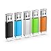 Produktbild RAOYI 5 STÜCKE 32 GB USB-Sticks Thumb Drives Memory Stick USB 2.0 JumpDrive (5 Farben: Schwarz Blau Grün Orange Silber)