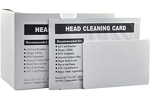 hero-s Lot de 50 cartes de nettoyage professionnelles pour imprimante de cartes de nettoyage pour serrures de porte d'hôtel, POS/ATM/distributeurs automatiques