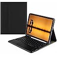 Honfomy Keyboard Case Flip Stand for 10.2 Inch 9th Gen/8th Gen/7th Gen With Touch pad Arabic and English Bluetooth keyboard Smart Trackpad Detachable Wireless with Pencil Holder iPad cover (Black)
