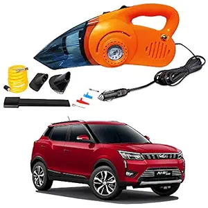 Oshotto 100W Heavy Duty Car Vacuum Cleaner Cum 120W Heavy Duty OSHO-102/O Air Compressor/Tyre Inflator (2 in 1) Compatible with Mahindra Xuv-300 (Orange)