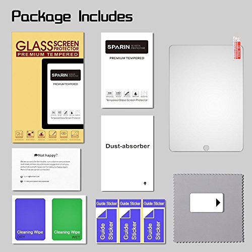 SPARIN New iPad 9.7″ (2017) / iPad Pro 9.7 / iPad Air 2 / iPad AirSchutzfolie mit [Anti-Kratz] [Blasenfrei] [2.5D Rand] [HD Klar] - 6