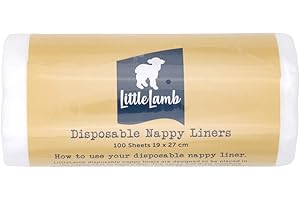 Little Lamb "Stay-Dry" Papier-Vlies (1x100 Blatt) - Windelvlies für Stoffwindeln, Vlieseinlagen