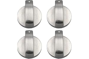 PETSTIBLE 4 x Universal-Gasherd-Knöpfe, für Herd, Ofen, Herd, Herd, 6 mm