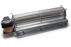 3S SuperSamaStore Ventilatore Tangenziale Sinistro 240 mm, Ø 60 mm, Pacco 15 mm, 230V 50Hz 20 W 0,22 A – Ventola Tangenziale per Stufe e Camini – Soffiante Crossflow Ricambio