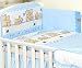 3 PCS BABY BEDDING SET TO FIT COT & COT BED - 100% Cotton ( to fit cot 120x60cm mattress size , 8)