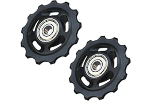 MANTIANXINGSHENL 2 x 13T Bicycle Gear Mech Pulley Jockey Wheels Cycling Derailleur Jockey Wheels Rear Wheel Pulleys Speed Derailleur for Most Bicycles
