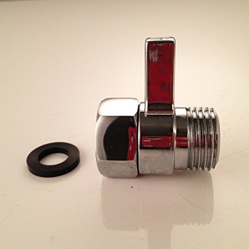 KES k1140b2 Dusch-Absperrventil, massives Messing, langer Schalter, Chrom - 4