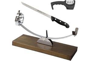 CUPERINOX Soporte Jamonero Balancín | Jamonero Giratorio Profesional | Jamonero Madera | Incluye Cuchillo Profesional, Afilador Funda Cubre Jamón| Jamoneros Elite Collection