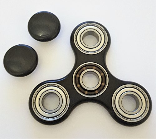 JOY Fidget Spinner ADHD Focus Toy Ultra Durable High Speed Hybrid Ceramic Bearing Long Spins Fun Black