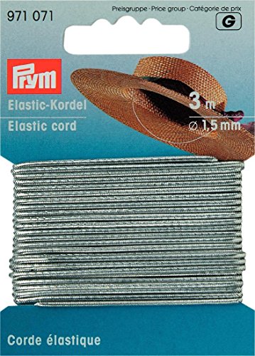 Prym - Silver (1.5mm, 3m) Elastic Cord - 1 Unit