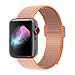 Produktbild GIPENG Kompatibel für Apple Watch Armband 42MM 44MM, Weiches Nylon Armband Ersatz für iWatch Series 4, Series 3, Series 2, Series 1 (42MM,Spicy Orange)