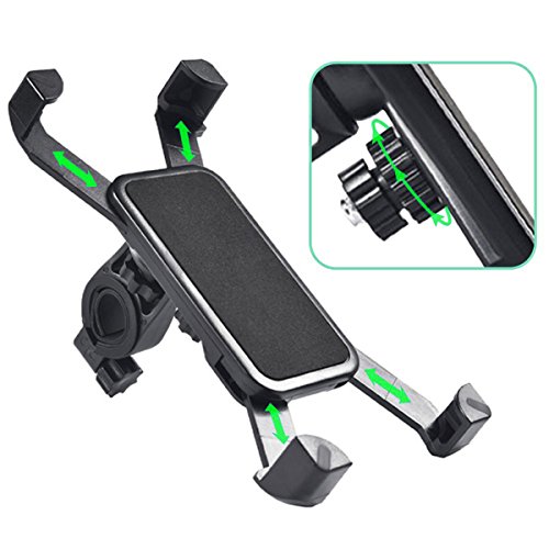 Universal Anti-Shake Fahrrad Handyhalterung, Kenove Anti-Rutsch Universal Handy Halterung Outdoor Fahrradhalterung Fahrrad Lenker 360° Drehbare Handyhalterung Handy GPS Halter für iPhone 5 5S 6 6s 7 Samsung S3 S4 S5 S6 S7 Edge Sony Huawei HTC LG Motorola - 4