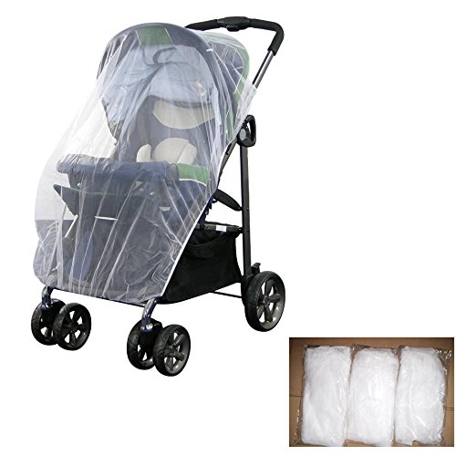 Mosquito Net Stroller, Safe Mesh White Bee Insect Bug Cover for Infants Baby