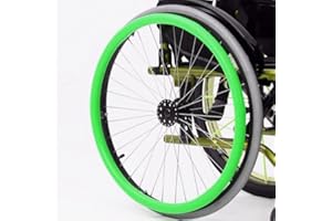 letaofang Rollstuhl-Greifring-Abdeckungen, Rollstuhl-Greifring-Abdeckungen, Greifring-Schutzabdeckungen, 1 Paar rutschfestes, verschleißfestes Hand-Hinterrad, Ring-Schutz