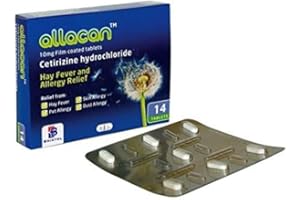 ASREV HEALTHCARE Allacan Hayfever Allergy Tablets - 6 Months Supply - 28 x 6 (168 Tabs)