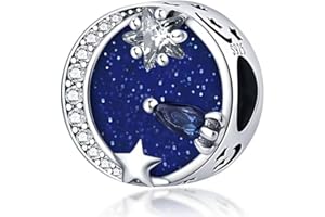 LONGLUCK Koraliki charms, pasujące do bransoletek Pandora dla kobiet, srebro wysokiej próby 925, zwisający wisiorek, biżuteria dla dziewcząt, biżuteria na prezent dla kobiet, Srebro szterlingowe