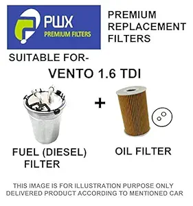 PWX Oil Filter + Diesel Filter For Vento 1.6 Tdi