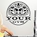 Produktbild Gym Aufkleber Fitness Name Aufkleber Bodybuilding Poster Vinyl Wandtattoos Aufkleber Wandtafel Dekor Wandbild Gym Aufkleber 40x42cm