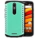 Price comparison product image Saxonia Case Motorola Moto X Force Cover Hybrid Silicone Case | Durable TPU Extra Grip Outdoor Shockproof Case Green