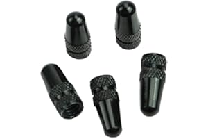 ZHOUBA Bouchons de valve anti-poussière pour roue de vélo Fixie MTB Presta Noir