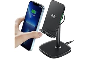 INIU Cargador Inalámbrico Rápido,15W Qi-Certified Wireless Charger Estación Compatible para iPhone 15 14 13 12 11 Pro MAX Samsung Galaxy S22 S21 S20 Google Piexl