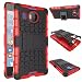 Produktbild Microsoft Lumia 950 XL 5.7" Case, DRUnKQUEEn Heavy Duty Rugged Hybrid Armor Dual Layer Hard Shell Tire Tread Grenade Grip Combat Textured Cover with Kickstand for Lumia 950XL (**Not for Lumia 950)