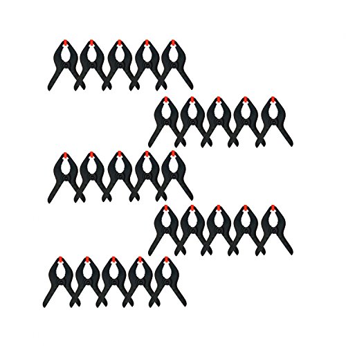 Leimzwinge Kunststoff 50mm KLemmzwinge Klemmen Zwingen Set 6 oder 25 Stück, Stück:25