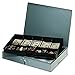 Produktbild Steelmaster Low Profile Stahl Cash Box mit 10 Fächern, 42,4 x 7,6 x 28,7 cm, Gray (2215cbtgy)