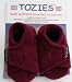 TOZIES Baby Toddler Soft Indoor Play Shoes / Slippers NON SLIP Designed to Stay-on (Sizes 12-18 months) BERRY