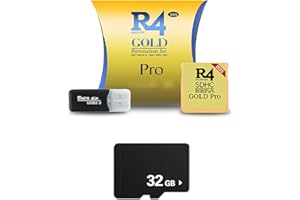 TCBSTONE 2025 Nuova versione Scheda di memoria per videogiochi Adattatore Lavorare su DS DSI DSIXL 2DS 2DSXL 3DS 3DSXL Collega e usa (Golden+32TF Card)