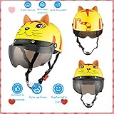 Diseño 3D: el diseño 3D moldeado del casco hace vibrar el mundo de todos los niños, ayúdelos a conocer a los animales, correas ajustables para un ajuste perfecto. Perfecto para muchos niños.