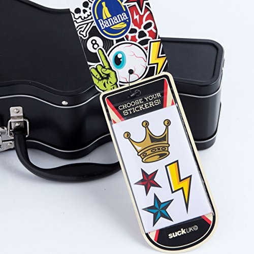 SUCK UK SK LUNCHGUITAR1 Lunchbox „Gitarre“, Zinn, schwarz, 15.5 x 28 x 8.1 cm - 2