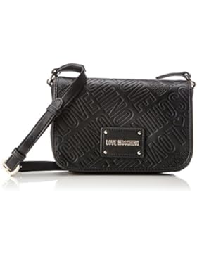 Love Moschino Damen Borsa Embossed Pu Nero Baguette, schwarz (Black), 7 x 14 x 20 cm