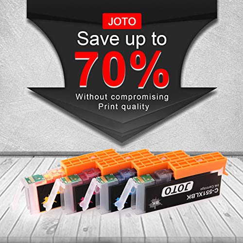 JOTO PGI-550XL CLI-551XL Cartuchos de tinta Reemplazo para Canon PGI-550XL CLI-551XL PGI-550 CLI-551  1PGBK  1BK  1C  1M  1Y  Alta Capacidad Compatible con Canon Pixma MG5450 MG5550 MG5650 MG6450 MG6350 MG6650 MX925 MX725 MX725 IP7250