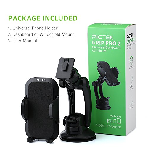 Soporte M  vil Coche  Pictek Soporte y Montaje M  vil Universal  Rotaci  n de 360 Grados  Soporte Fuerte   Brazo Ajustable para Parabrisas y Salpicadero con Ventosa  para iPhone X 8 Samsung Galaxy S9  S9 Plus y Otros