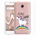 Produktbild Hülle für Wiko Tommy 2 , IJIA Transparente Regenbogen Einhorn TPU Weich Silikon Stoßkasten Cover Handyhülle Schutzhülle Handyhüllen Schale Case Tasche für Wiko Tommy 2 (5.0")