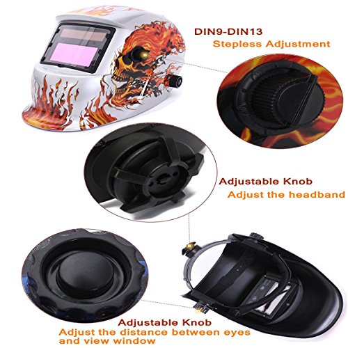 LESOLEIL Automatik Schweißhelme Solar Schweißmaske Schweißschirm Schweißschild ARC TIG MIG Welding Helmet - 4