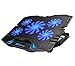 Produktbild Link-e ® - Support gaming cooler 5 fans for LAPTOP PC, notebook, PS4, Xbox One... Compatible peripheral from 9 to 17 ", lighting blue LED , ventilation and adjustable height, 2 USB ports...
