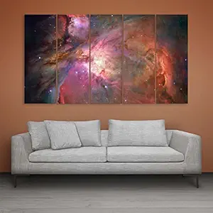 Inephos Vinyl Abstract Painting, Multicolour, Space Universe, Standard