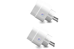 USEELINK ZigBee Smart Steckdose 16A kompatibel mit Alexa, Google Assistant, Stromverbrauch Messen, Zeitschaltuhr, APP Fernsteuerung, 2 Pack