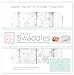 SwaddleDesigns X-Large Muslin Swaddle Blanket, Goodnight Starshine (Set of 4 in Sterling)