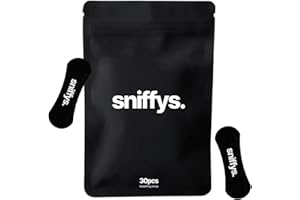 SNIFFYS. Sniffys Nose Strips - ORIGINAL Premium Nasenstreifen/Nasenstrips, gegen Schnarchen, EXTRA HALT für Sport & bessere Schlafqualität, besser Atmen, PERFORMANCE Nasal Strips (Schwarz)