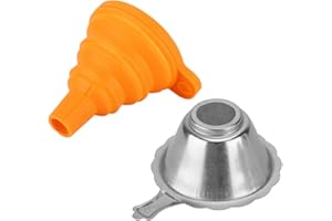 Mugast Embudo de Impresora 3D Plegable Filtro de Resina Facil de Limpiar para Todas Las Botellas de Cuello Ancho de 15 mm
