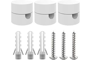 OASHISU Decentratore da Soffitto per Cavi Elettrici, Decentratore a Soffitto, Decentratore Lampadario, Gancio da Soffitto o Parete, Decentratore Cavo Elettrico, Fermacavo, CONFEZIONE 3 PEZZI (BIANCO)