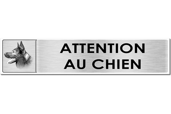 Autocollant.fr Plaque Attention au Chien Berger Allemand